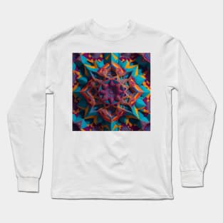 Kaleidoscope of geometric patterns Long Sleeve T-Shirt